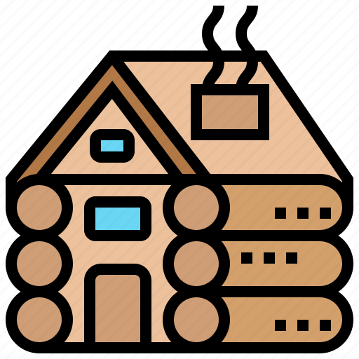 Accommodation, cabin, hut, log, wood icon - Download on Iconfinder