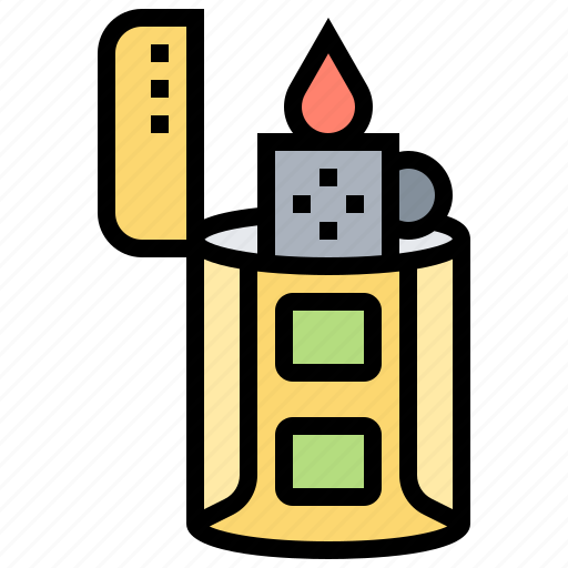 Fire, flame, lighter, spark, tool icon - Download on Iconfinder