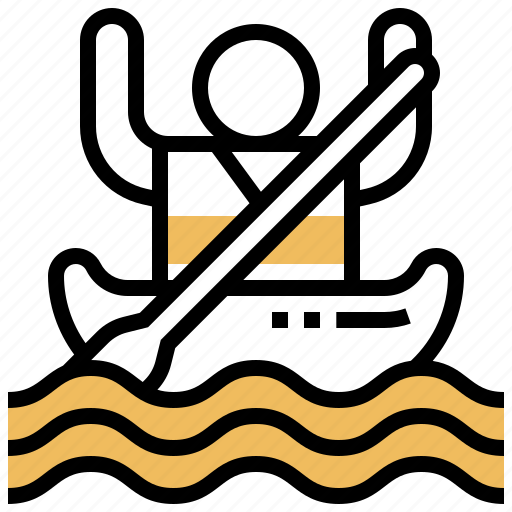 Activity, canoe, kayak, river, rowing icon - Download on Iconfinder