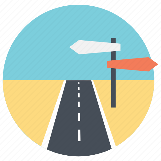 Adventure, long road, road with signpost, traveling plans, traveling road icon - Download on Iconfinder