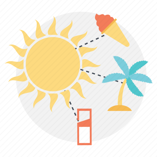 Hot summer journey, planning summer vacation, summer vacation, sunny summer icon - Download on Iconfinder