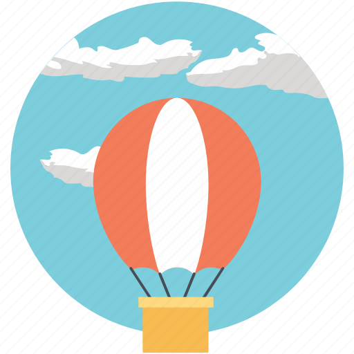 Hot air balloon, sightseeing, tourist attraction, traveling, traveling by air icon - Download on Iconfinder