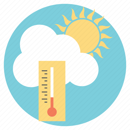 High temperature, hot weather, summer vacations, sunny day, weather icon - Download on Iconfinder