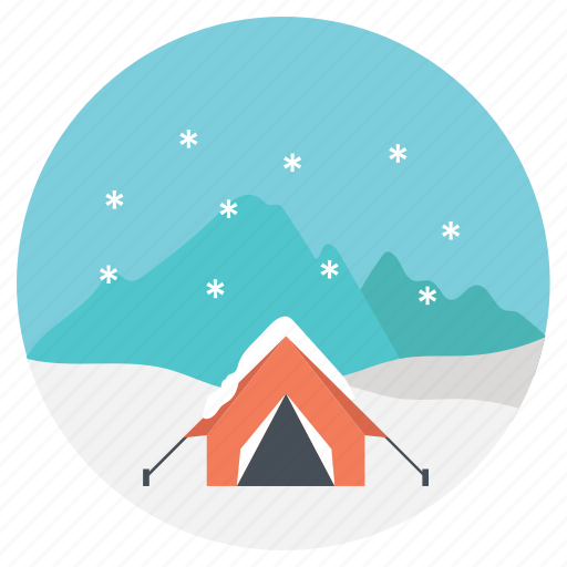 Camping, camping in winter, extreme weather, outdoor activity, snow camping icon - Download on Iconfinder
