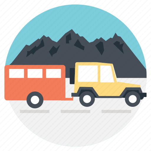 Journey, mountains, outdoor activity, traveling, traveling van icon - Download on Iconfinder