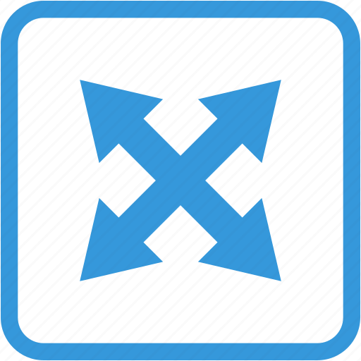 Arrow, expand, zoom out, arrows, direction icon - Download on Iconfinder
