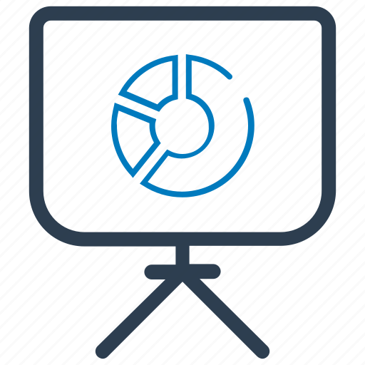 Presentation, board, pie chart icon - Download on Iconfinder