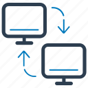 computer, connectivity, data transfer, network share