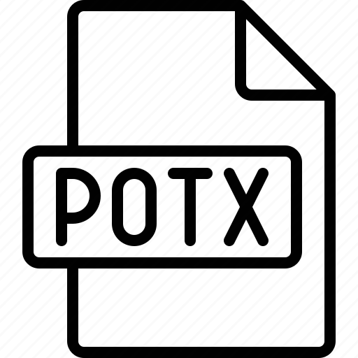 Potx, document, extension, format, file icon - Download on Iconfinder