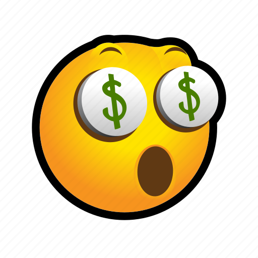 Emoticon, money, surprised, yieks icon - Download on Iconfinder