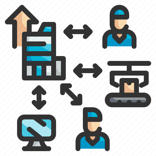 Outsourcing, hiring, company, business, collaboration icon - Download on Iconfinder
