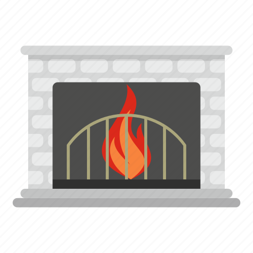 Brick, burn, cartoon, fireplace, object, old icon - Download on Iconfinder