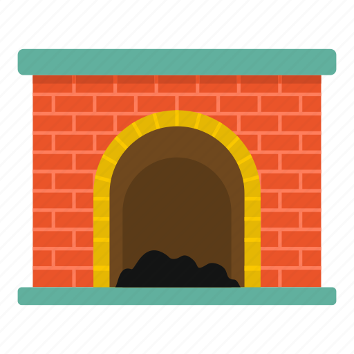 Brick, burn, cartoon, fireplace, object, old icon - Download on Iconfinder