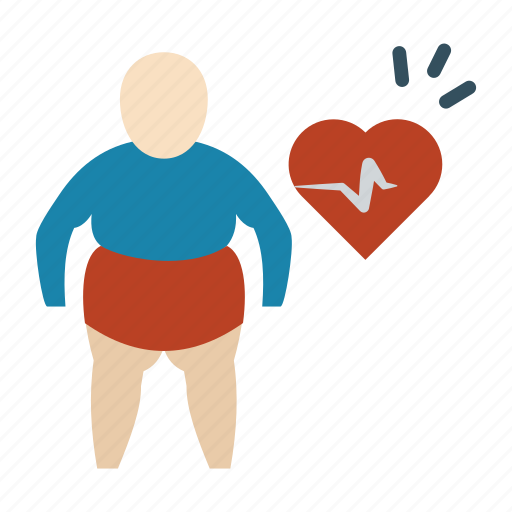 Body fat, fat, fatness, heart rate, obesity, over weight, pulse icon - Download on Iconfinder