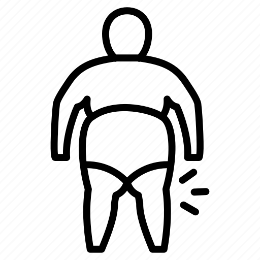Butt, fat, fatness, hip, old, over weight, woman icon - Download on Iconfinder