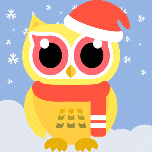Animal, bird, celebration, christmas, cute, fowl, owl icon - Download on Iconfinder