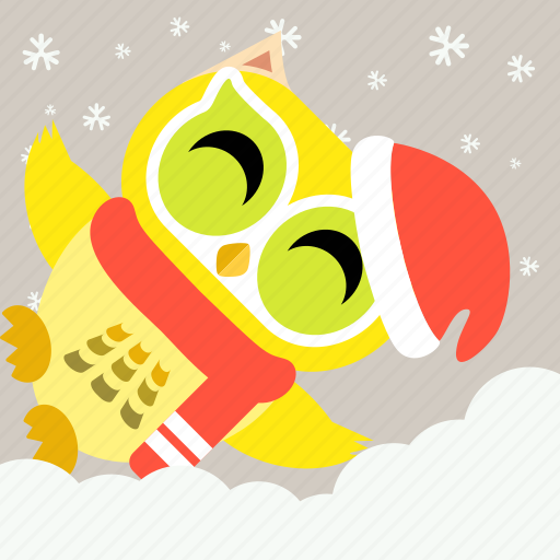Animal, bird, celebration, christmas, cute, fowl, owl icon - Download on Iconfinder