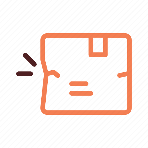 Damaged, package, shipping, delivery icon - Download on Iconfinder