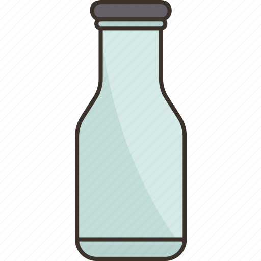 Bottle, glass, beverage, dairy, pasteurized icon - Download on Iconfinder