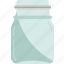 jar, glass, container, lid, transparent 