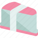 packaging, cake, piece, box, triangle