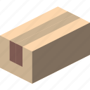 box, iso, isometric, long, packing, shipping