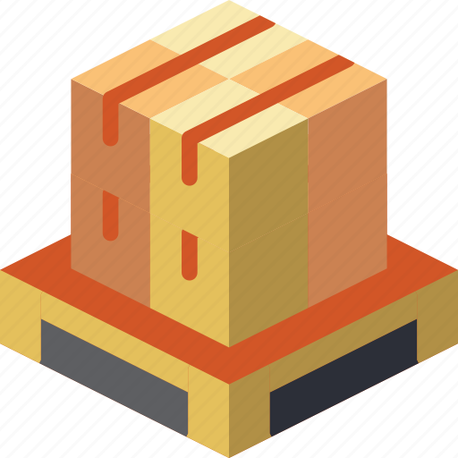 Iso, isometric, packing, pallette, shipping icon - Download on Iconfinder