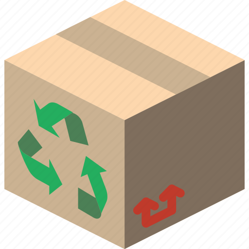 Box, iso, isometric, packing, recycled, shipping icon - Download on Iconfinder