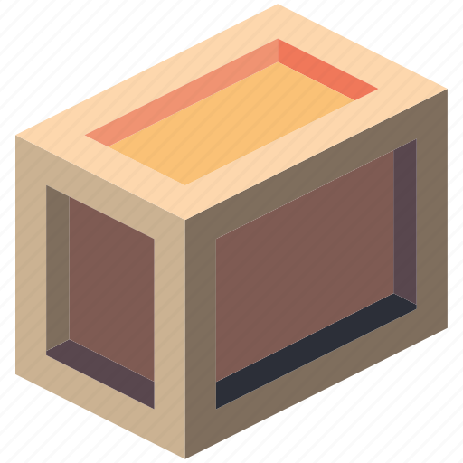 Crate, iso, isometric, long, packing, shipping icon - Download on Iconfinder