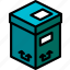 box, iso, isometric, packing, shipping, tall 