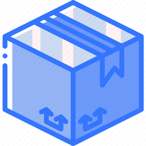 Box, cardboard, iso, isometric, packing, shipping icon - Download on Iconfinder