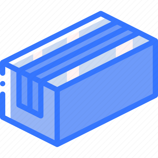 Box, iso, isometric, long, packing, shipping icon - Download on Iconfinder