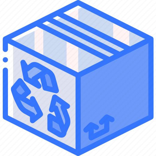 Box, iso, isometric, packing, recycled, shipping icon - Download on Iconfinder