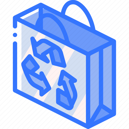 Bag, iso, isometric, packing, recycled, shipping icon - Download on Iconfinder