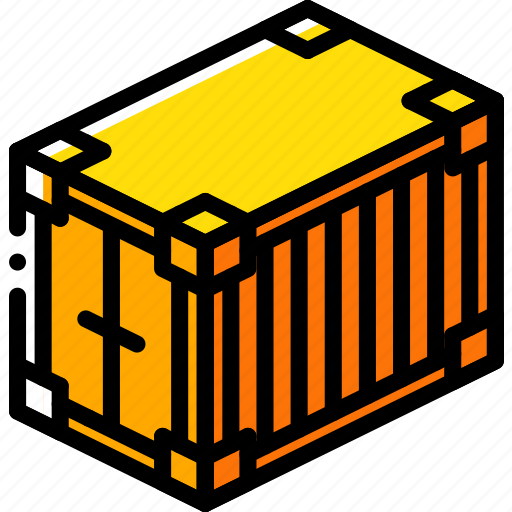 Container, iso, isometric, packing, shipping icon - Download on Iconfinder
