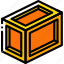 crate, iso, isometric, long, packing, shipping 