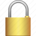 brass, lock, padlock, locked, secure, security 