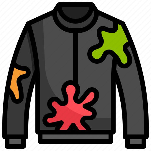 Jacket, paintball, fun, paint, cloth icon - Download on Iconfinder