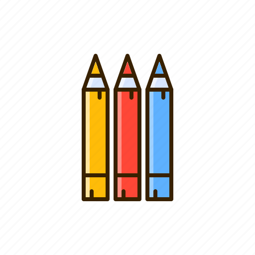 Color, crayon, drawing, paint, pastels icon - Download on Iconfinder