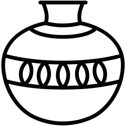 Claypot, conventional flask, pitcher pot, water container, water vessel icon - Download on Iconfinder