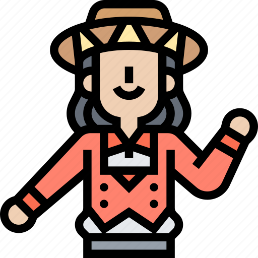 Montuno, folklore, panama, national, outfit icon - Download on Iconfinder