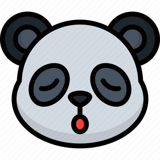 Relax, panda, animal, emoji, emoticon, smiley, face icon - Download on Iconfinder