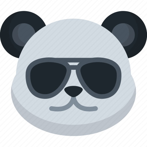 Cool, panda, cool glasses, emoji, emoticon, sunglasses, animal icon - Download on Iconfinder