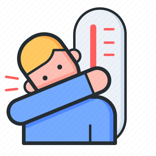 Symptoms, pandemic, fever, male icon - Download on Iconfinder