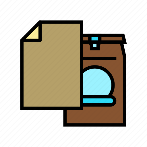 Food, paper, bag, list, printing, poster icon - Download on Iconfinder