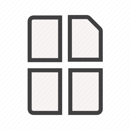 A4, cut, document, documents, line, paper icon - Download on Iconfinder