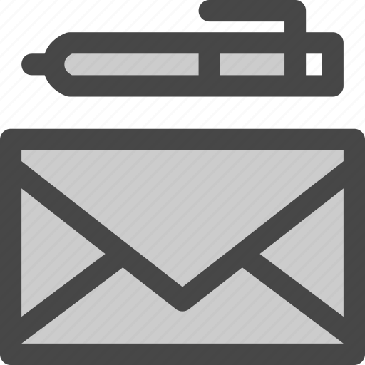 Envelope, letter, mail, message, pen, write icon - Download on Iconfinder