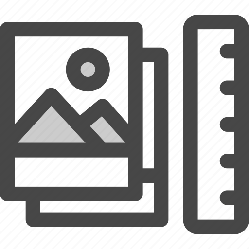 Images, measure, photos, ruler, travel, view icon - Download on Iconfinder