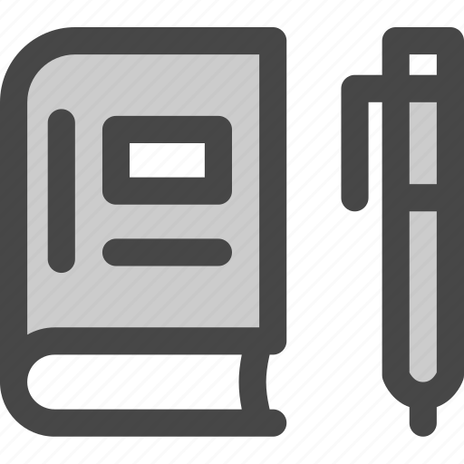 Book, college, pen, school, study, university, write icon - Download on Iconfinder