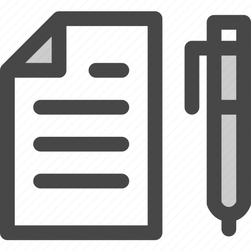 Document, file, office, page, paper, pen, write icon - Download on Iconfinder